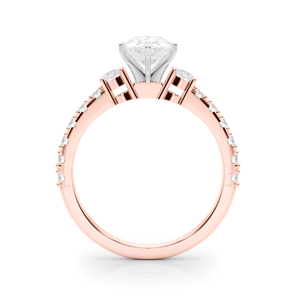 Regal Remount Ring Round Diamond Engagement Ring — 9K/18K Gold & Platinum