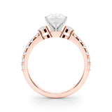 Regal Remount Ring Round Diamond Engagement Ring — 9K/18K Gold & Platinum