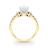 Regal Remount Ring Round Diamond Engagement Ring — 9K/18K Gold & Platinum