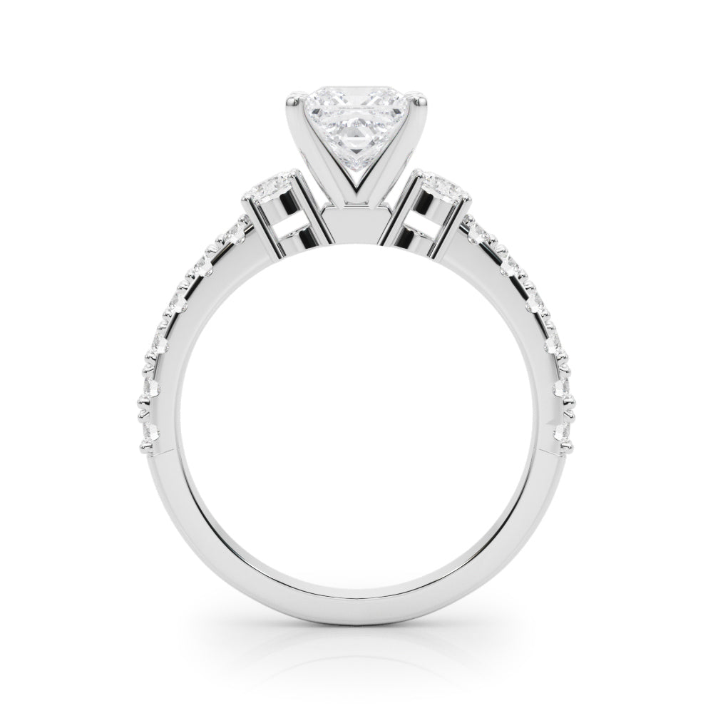 Regal Remount Ring Round Diamond Engagement Ring — 9K/18K Gold & Platinum