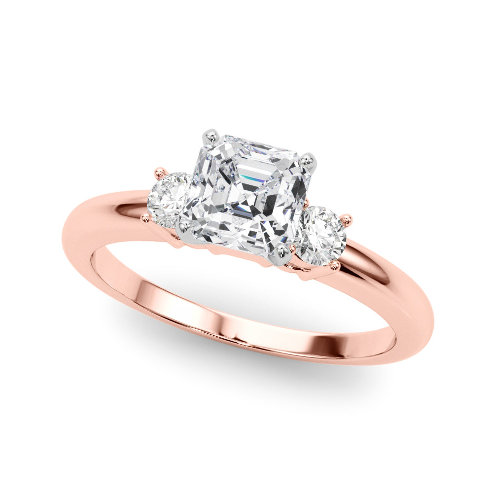 Classic Remountring Round Diamond Engagement Ring — 9K/18K Gold & Platinum