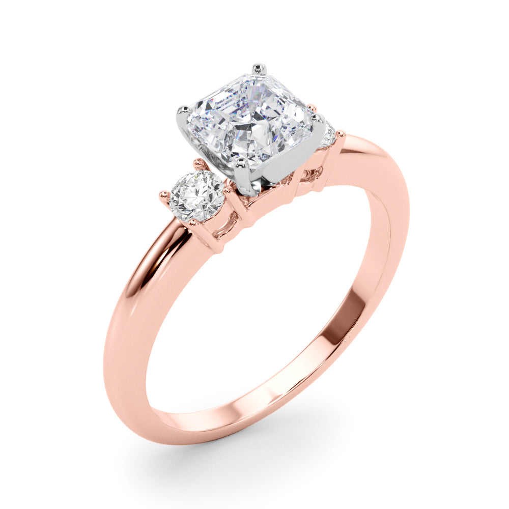 Classic Remountring Round Diamond Engagement Ring — 9K/18K Gold & Platinum