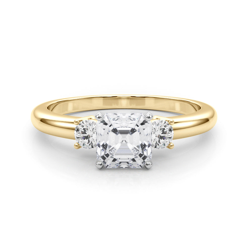 Classic Remountring Round Diamond Engagement Ring — 9K/18K Gold & Platinum