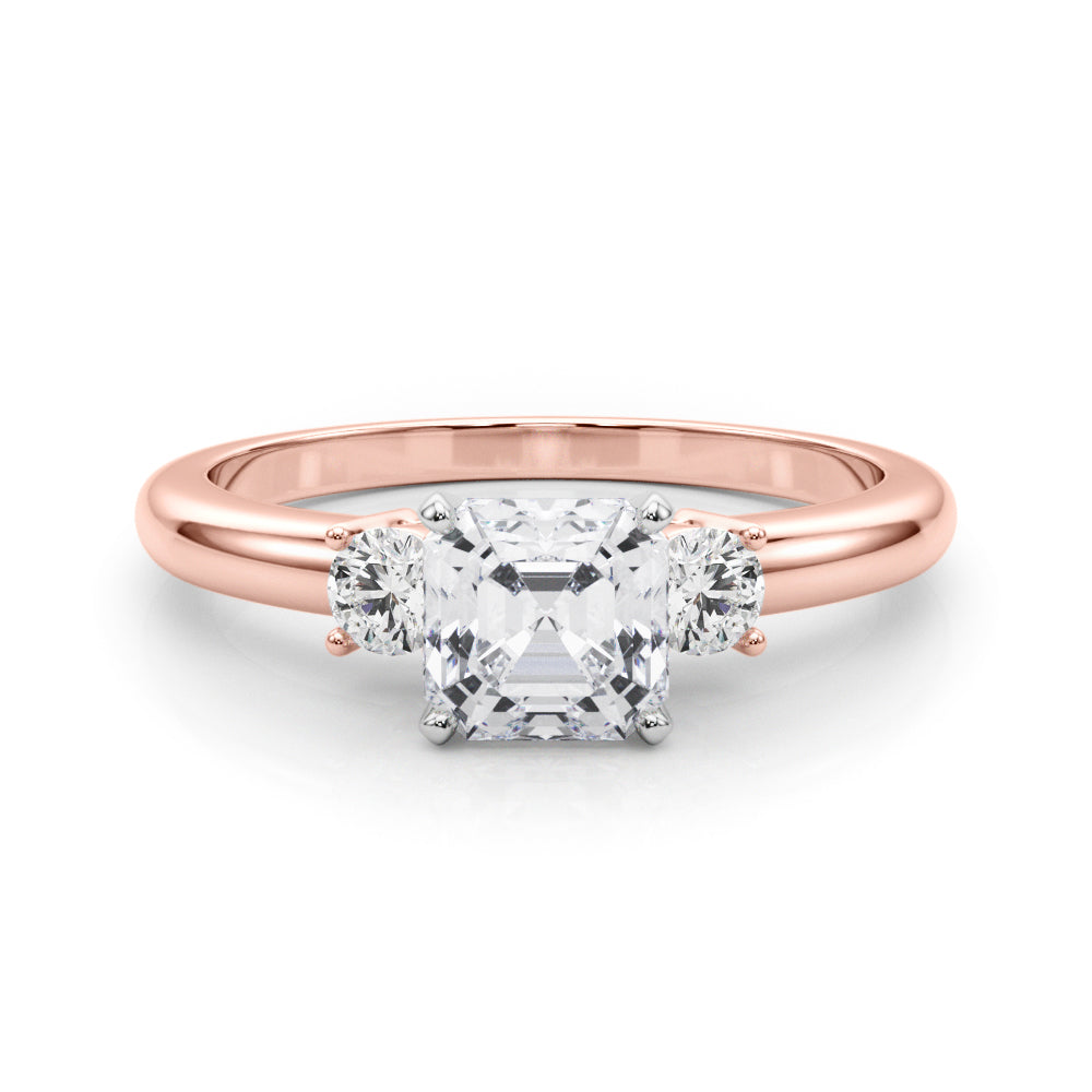 Classic Remountring Round Diamond Engagement Ring — 9K/18K Gold & Platinum