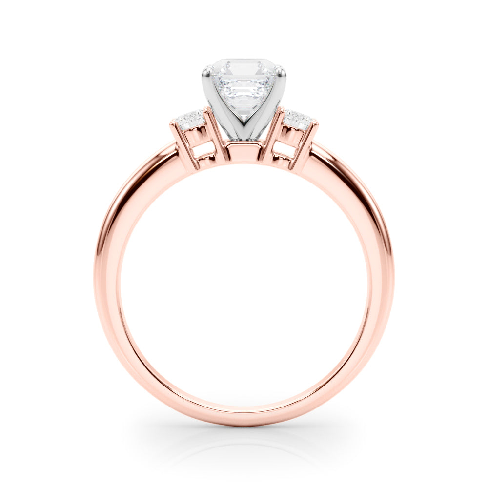 Classic Remountring Round Diamond Engagement Ring — 9K/18K Gold & Platinum