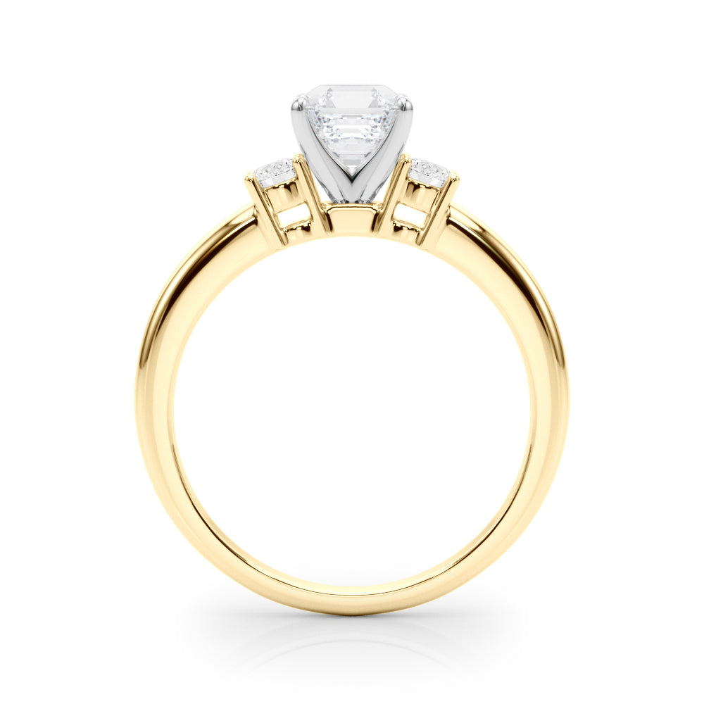 Classic Remountring Round Diamond Engagement Ring — 9K/18K Gold & Platinum