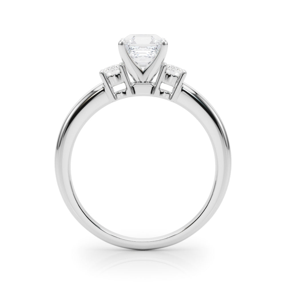 Classic Remountring Round Diamond Engagement Ring — 9K/18K Gold & Platinum