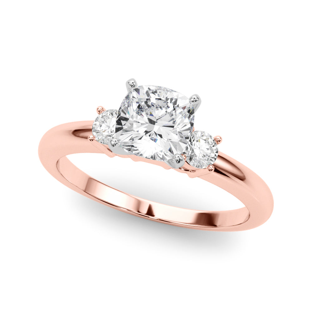 Classic Remountring Round Diamond Engagement Ring — 9K/18K Gold & Platinum