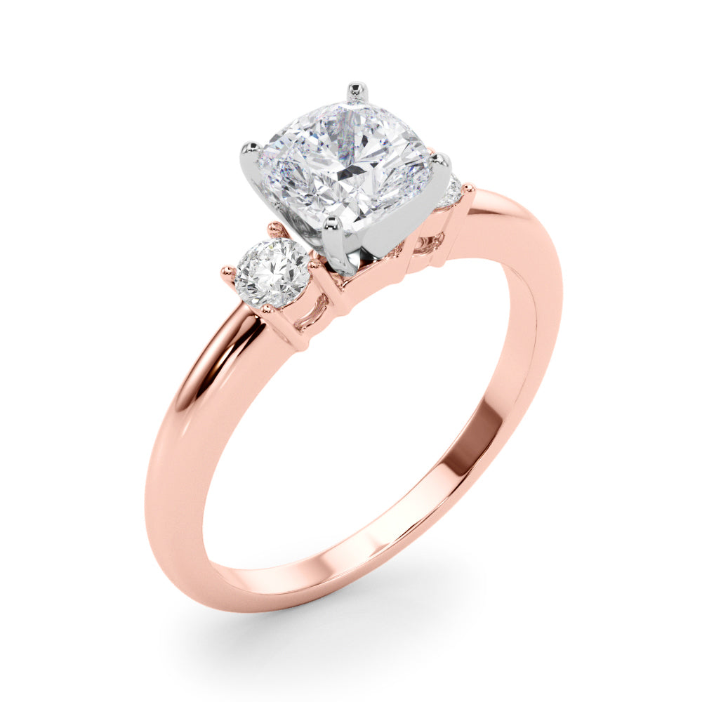 Classic Remountring Round Diamond Engagement Ring — 9K/18K Gold & Platinum