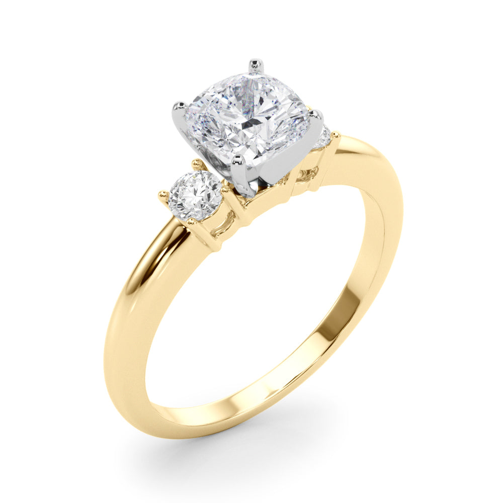 Classic Remountring Round Diamond Engagement Ring — 9K/18K Gold & Platinum