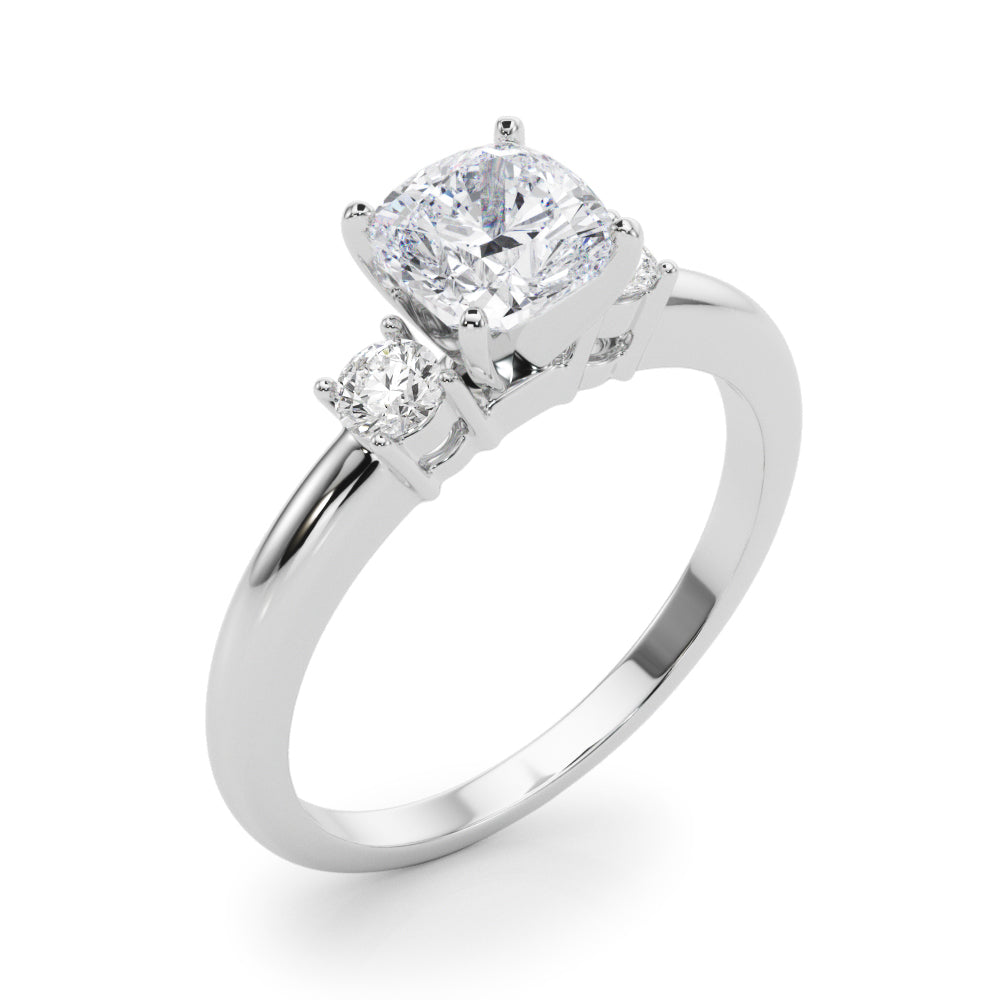 Classic Remountring Round Diamond Engagement Ring — 9K/18K Gold & Platinum