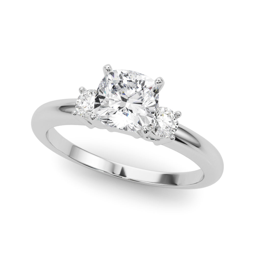 Classic Remountring Round Diamond Engagement Ring — 9K/18K Gold & Platinum