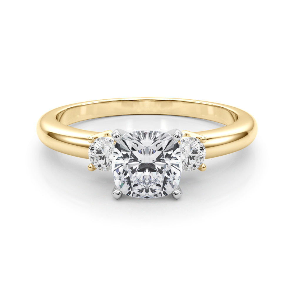 Classic Remountring Round Diamond Engagement Ring — 9K/18K Gold & Platinum