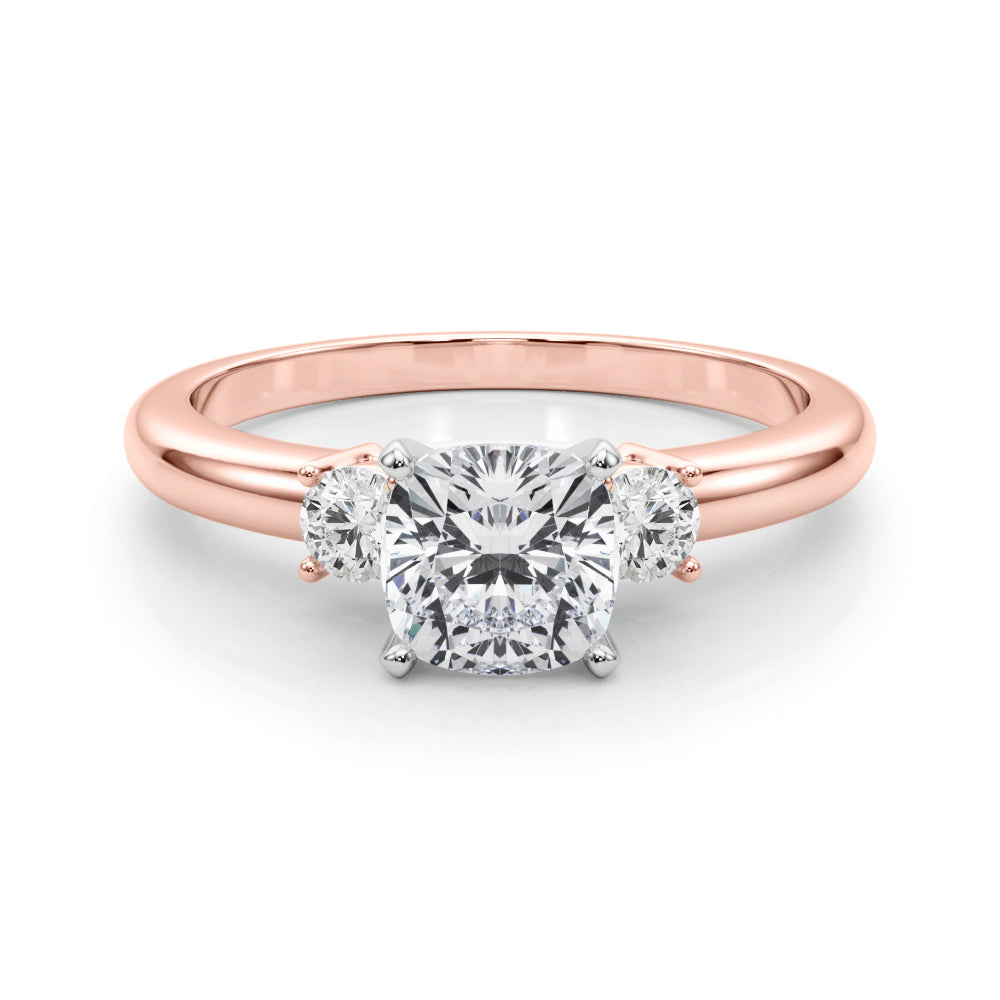 Classic Remountring Round Diamond Engagement Ring — 9K/18K Gold & Platinum