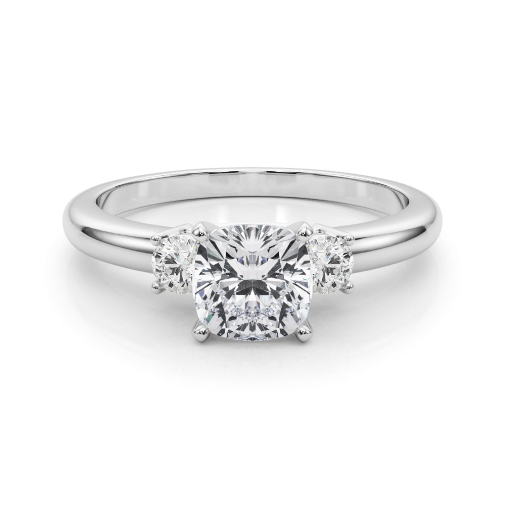 Classic Remountring Round Diamond Engagement Ring — 9K/18K Gold & Platinum