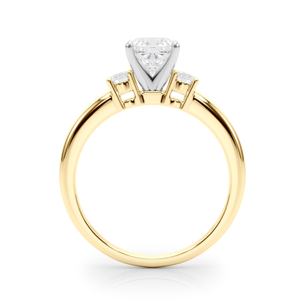 Classic Remountring Round Diamond Engagement Ring — 9K/18K Gold & Platinum