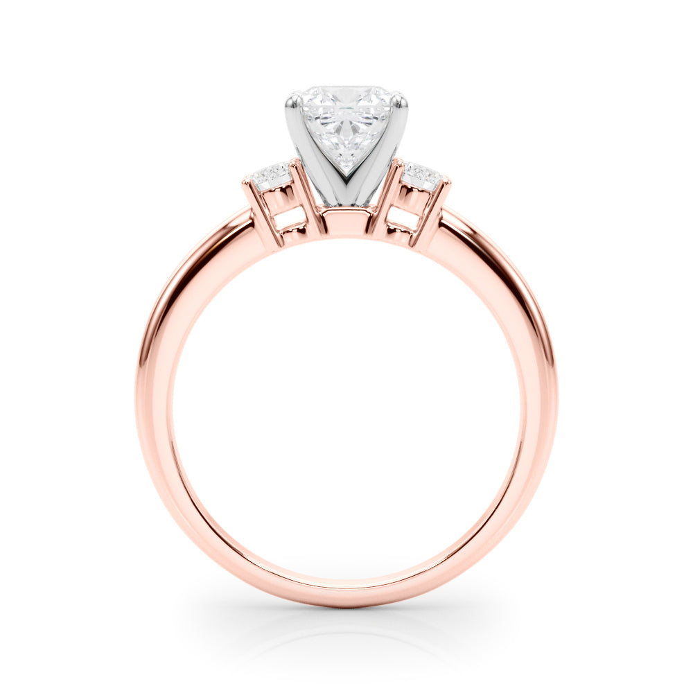 Classic Remountring Round Diamond Engagement Ring — 9K/18K Gold & Platinum