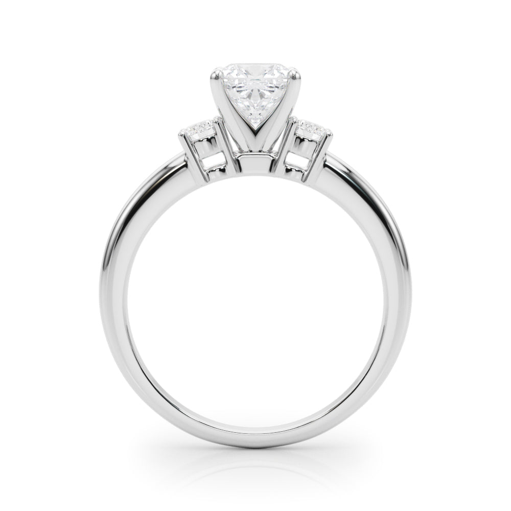 Classic Remountring Round Diamond Engagement Ring — 9K/18K Gold & Platinum