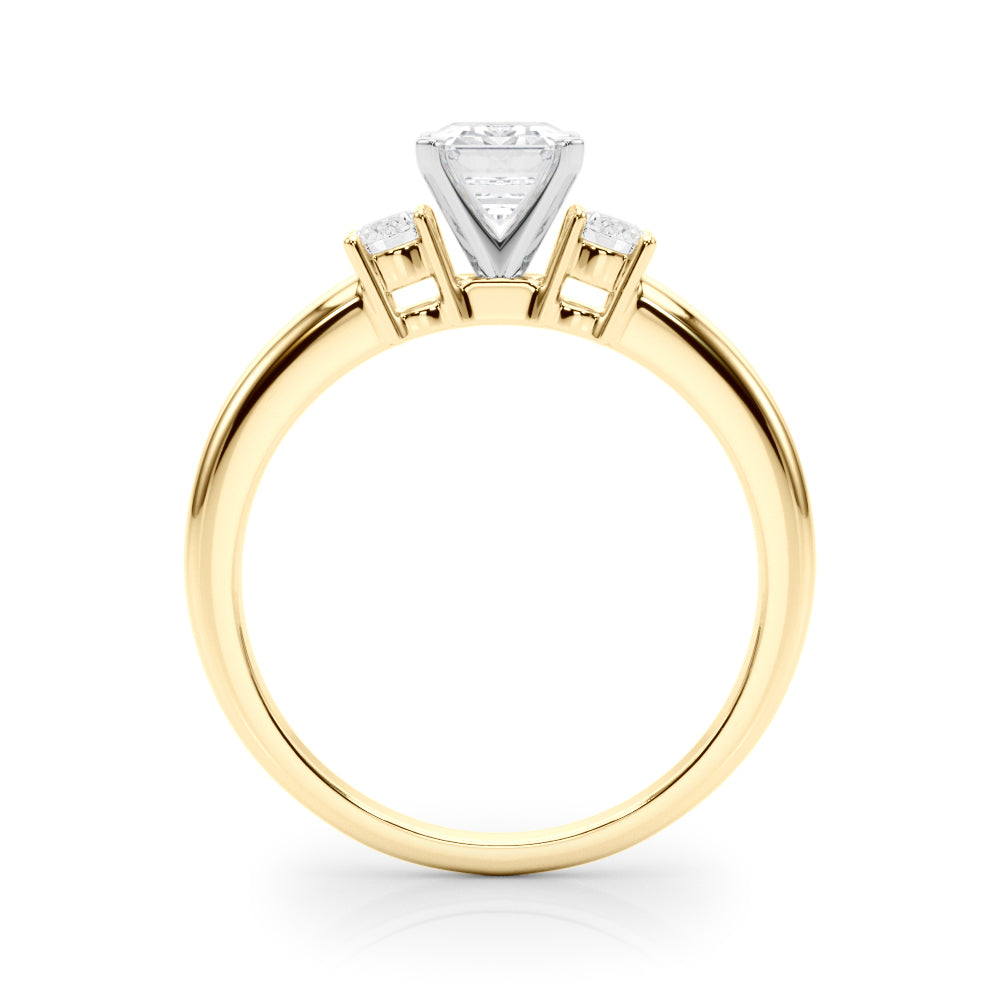 Classic Remountring Round Diamond Engagement Ring — 9K/18K Gold & Platinum