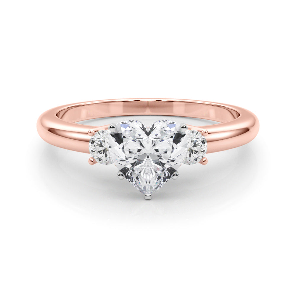 Classic Remountring Round Diamond Engagement Ring — 9K/18K Gold & Platinum