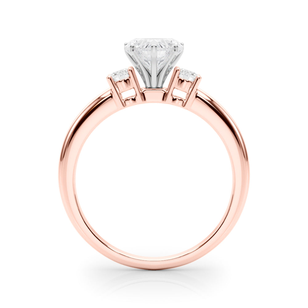 Classic Remountring Round Diamond Engagement Ring — 9K/18K Gold & Platinum