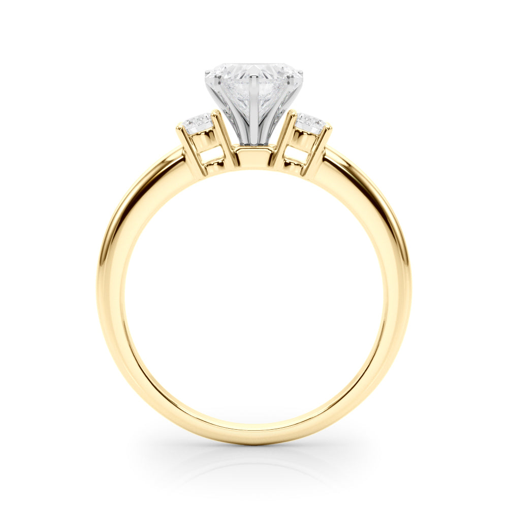 Classic Remountring Round Diamond Engagement Ring — 9K/18K Gold & Platinum