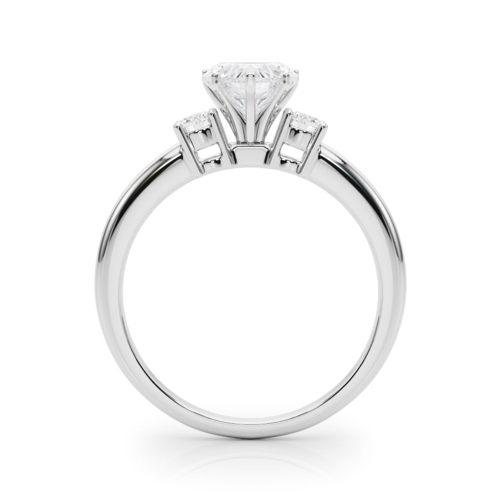 Classic Remountring Round Diamond Engagement Ring — 9K/18K Gold & Platinum