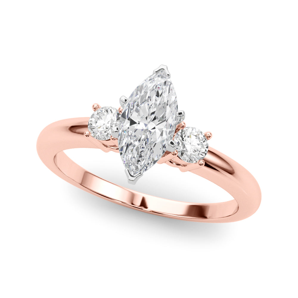 Classic Remountring Round Diamond Engagement Ring — 9K/18K Gold & Platinum