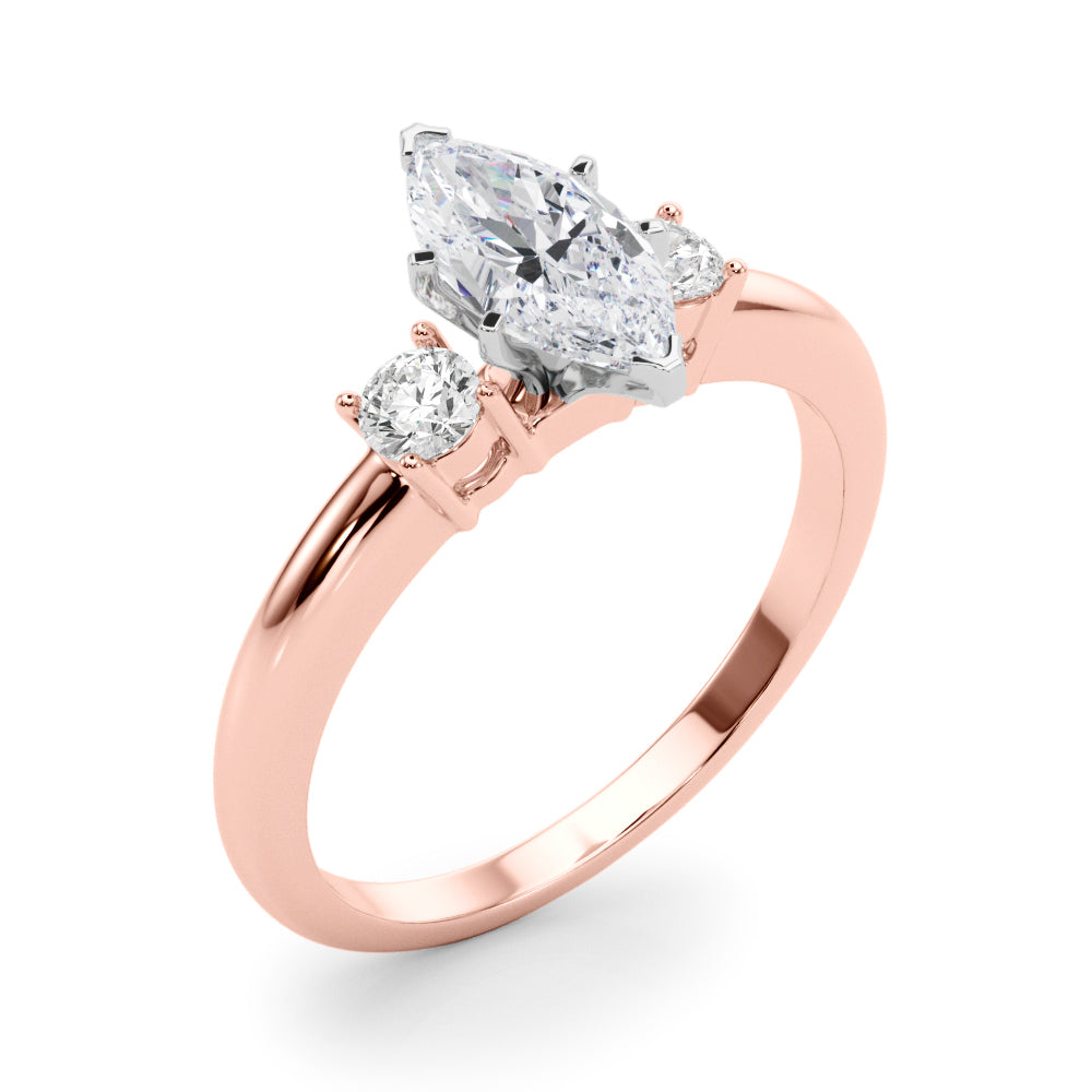 Classic Remountring Round Diamond Engagement Ring — 9K/18K Gold & Platinum