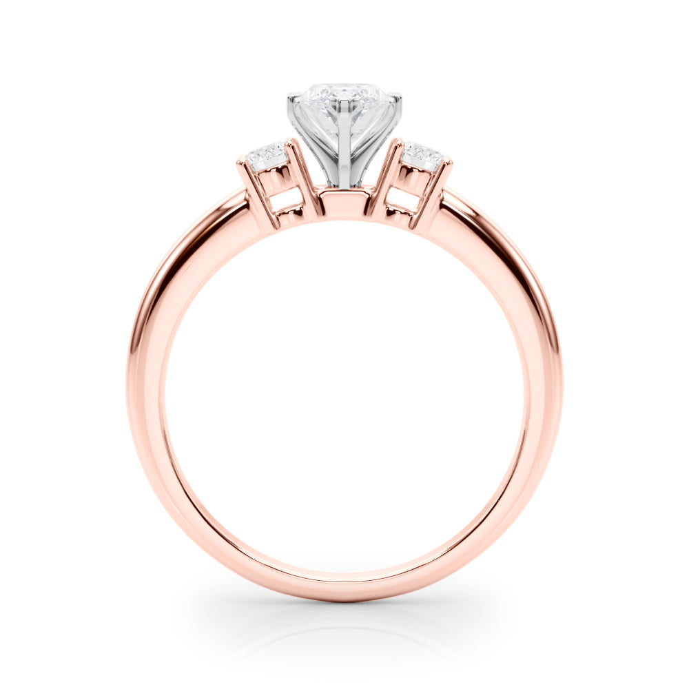 Classic Remountring Round Diamond Engagement Ring — 9K/18K Gold & Platinum