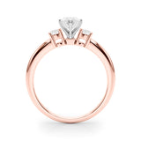 Classic Remountring Round Diamond Engagement Ring — 9K/18K Gold & Platinum
