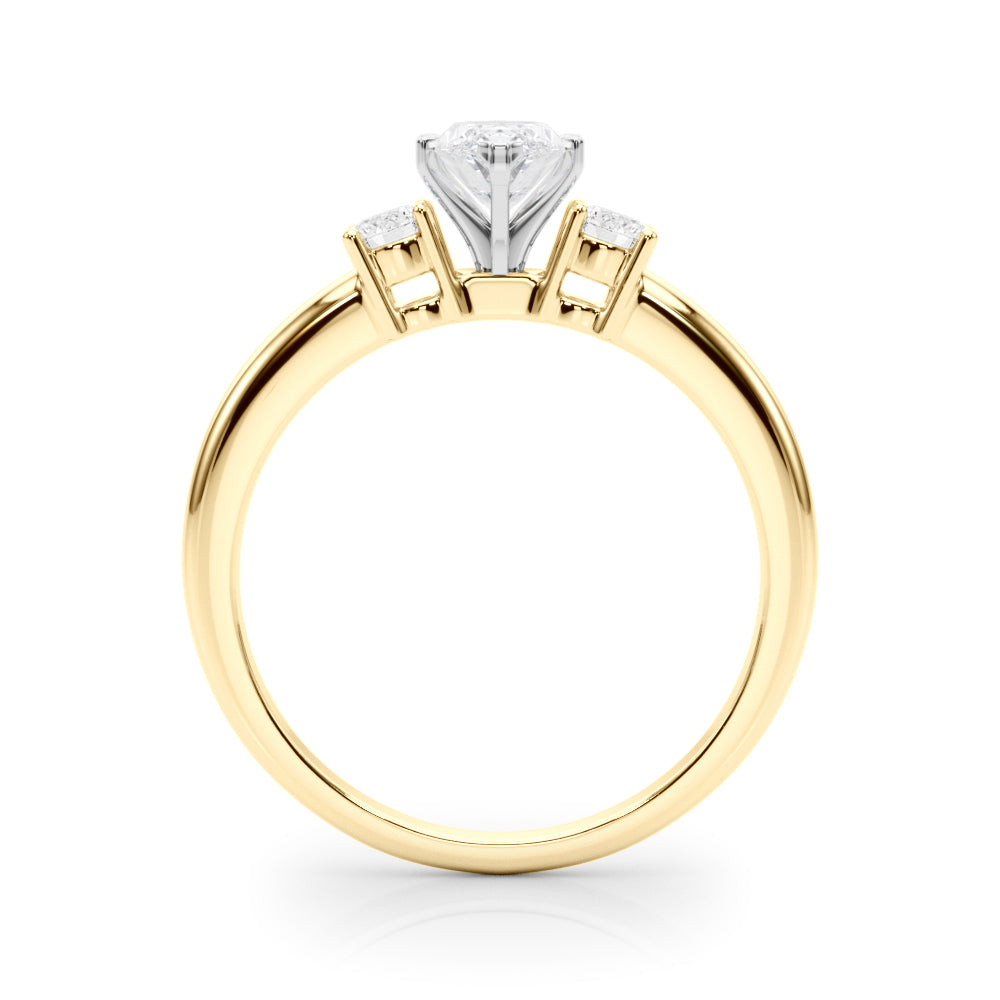 Classic Remountring Round Diamond Engagement Ring — 9K/18K Gold & Platinum