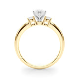 Classic Remountring Round Diamond Engagement Ring — 9K/18K Gold & Platinum