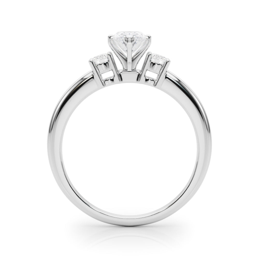 Classic Remountring Round Diamond Engagement Ring — 9K/18K Gold & Platinum