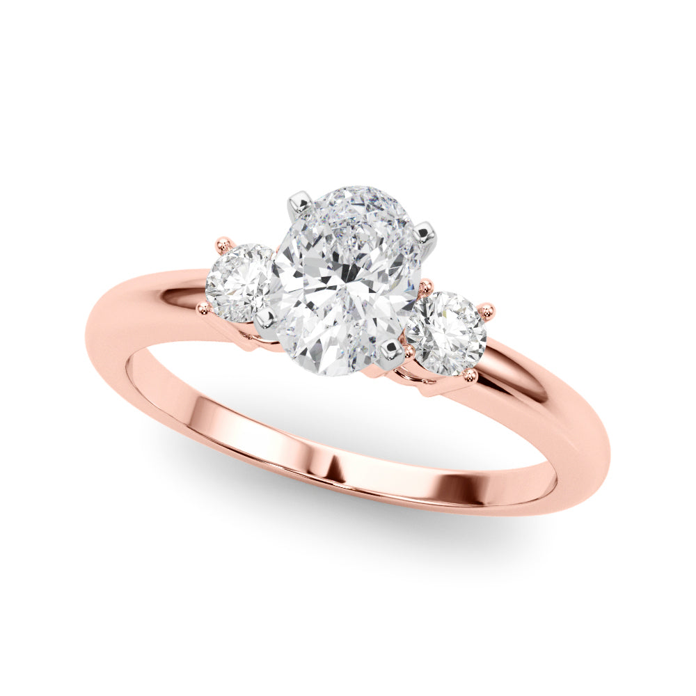 Classic Remountring Round Diamond Engagement Ring — 9K/18K Gold & Platinum