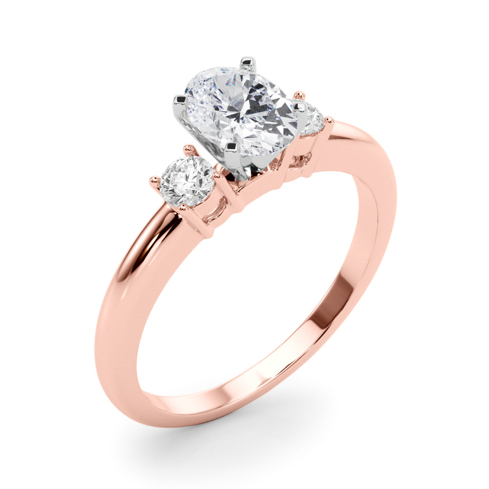 Classic Remountring Round Diamond Engagement Ring — 9K/18K Gold & Platinum