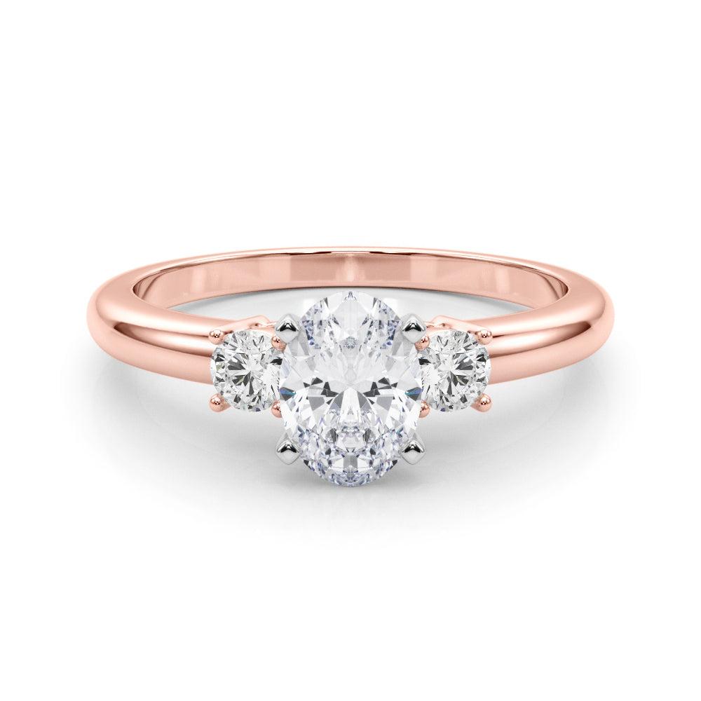 Classic Remountring Round Diamond Engagement Ring — 9K/18K Gold & Platinum