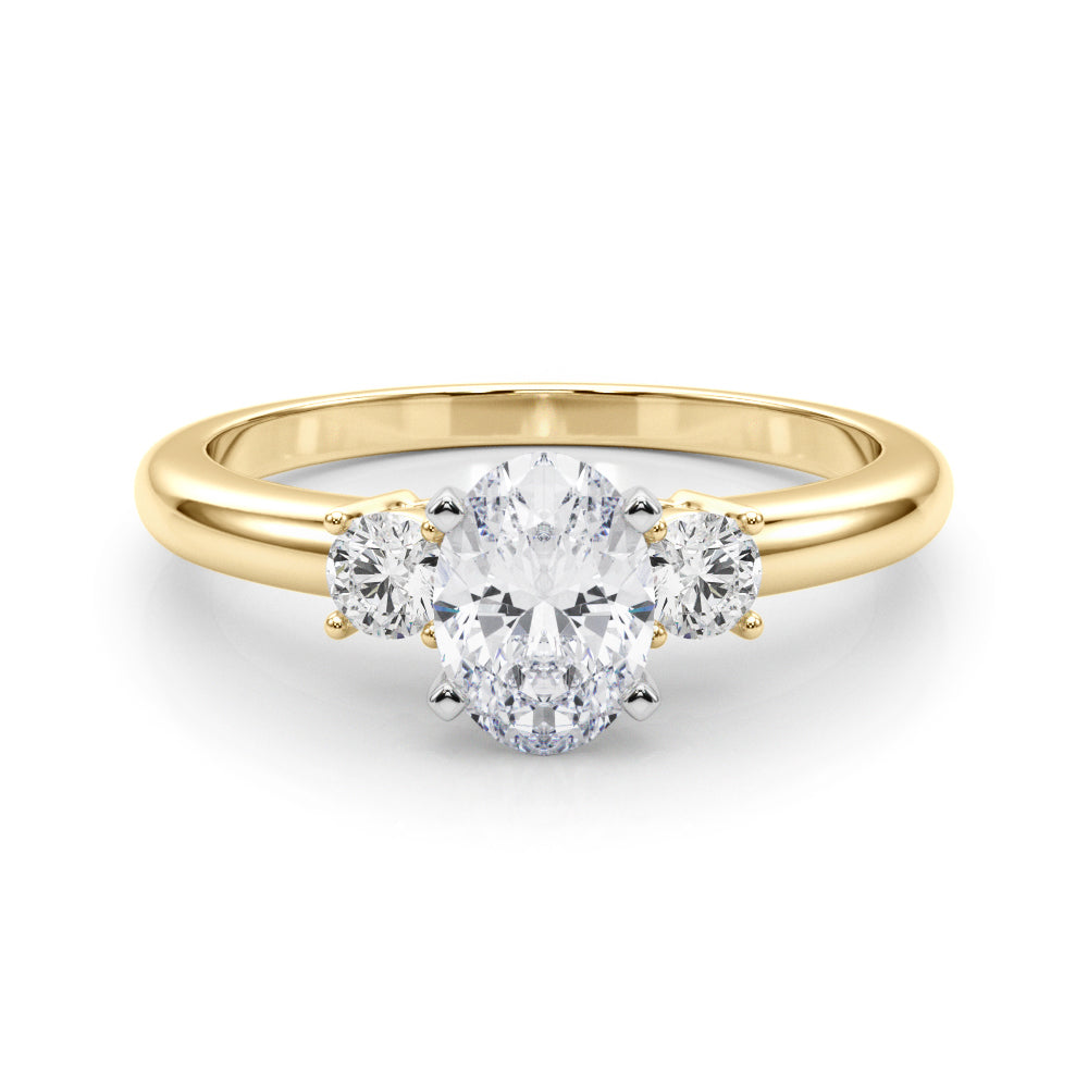 Classic Remountring Round Diamond Engagement Ring — 9K/18K Gold & Platinum
