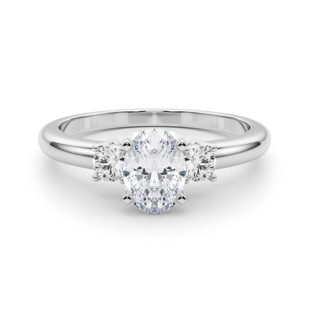 Classic Remountring Round Diamond Engagement Ring — 9K/18K Gold & Platinum