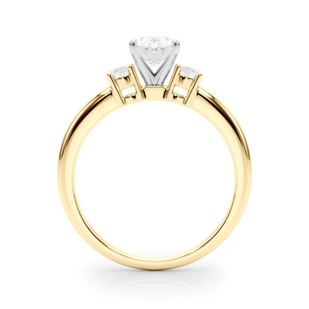 Classic Remountring Round Diamond Engagement Ring — 9K/18K Gold & Platinum