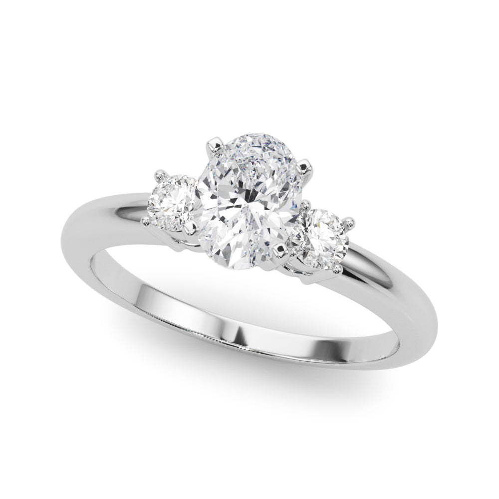 Classic Remountring Round Diamond Engagement Ring — 9K/18K Gold & Platinum