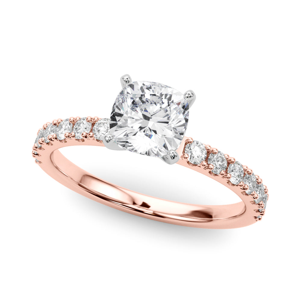 Sophisticated Remount Rng Round Diamond Engagement Ring — 9K/18K Gold & Platinum