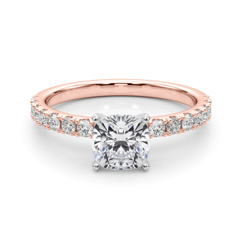 Sophisticated Remount Rng Round Diamond Engagement Ring — 9K/18K Gold & Platinum