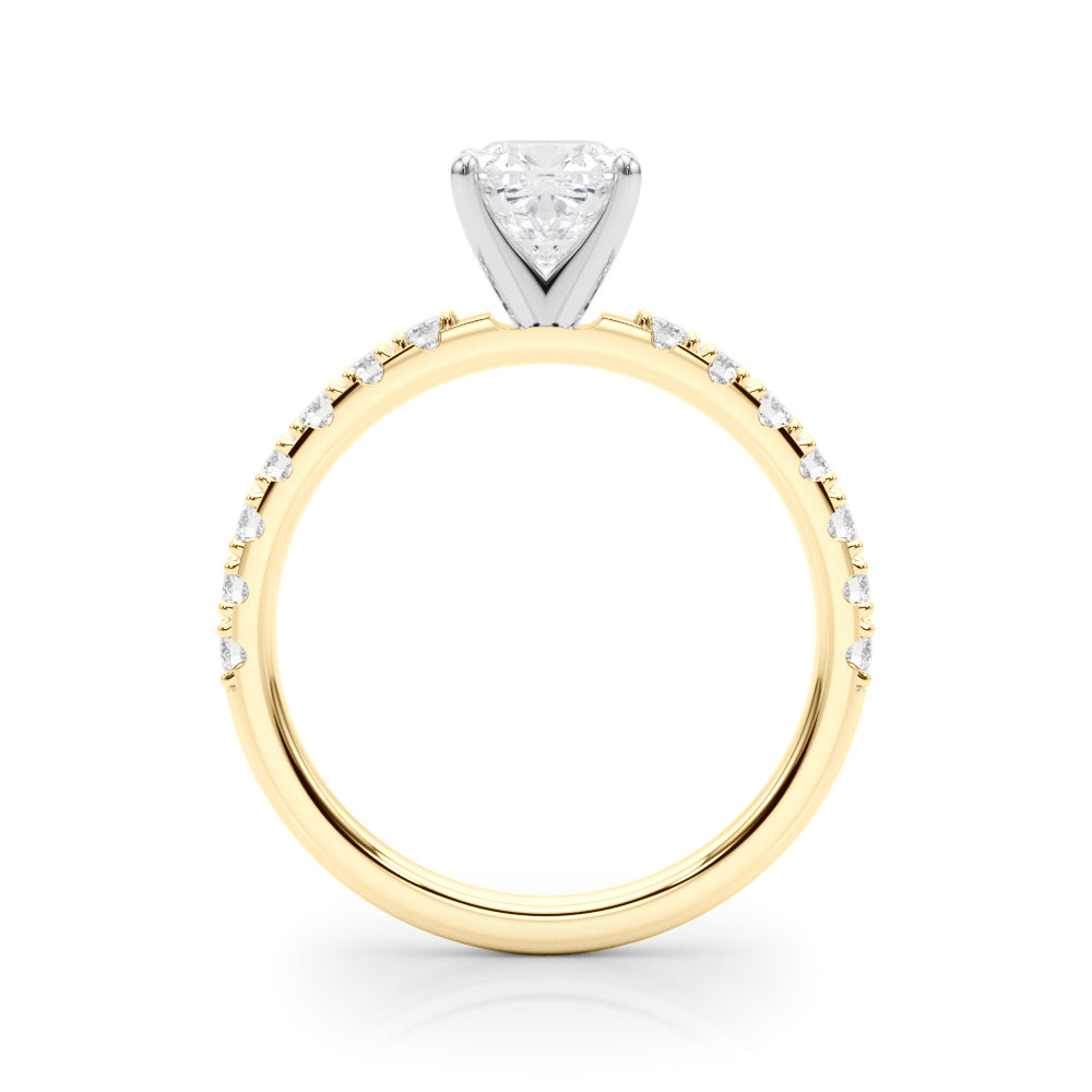 Sophisticated Remount Rng Round Diamond Engagement Ring — 9K/18K Gold & Platinum