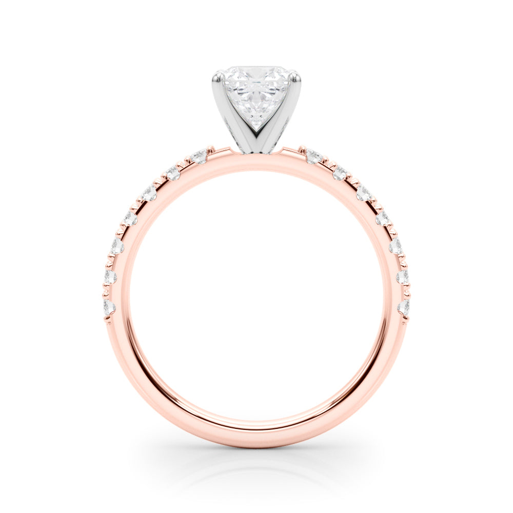Sophisticated Remount Rng Round Diamond Engagement Ring — 9K/18K Gold & Platinum