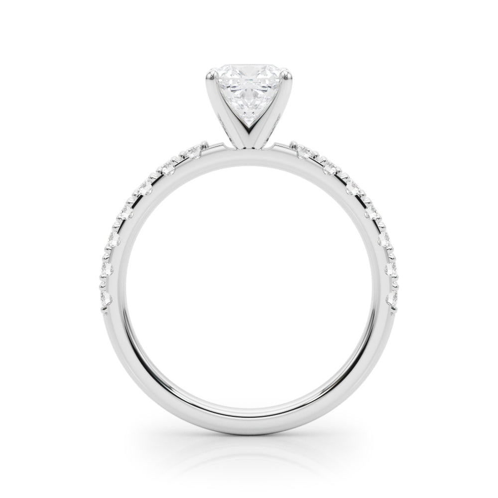 Sophisticated Remount Rng Round Diamond Engagement Ring — 9K/18K Gold & Platinum