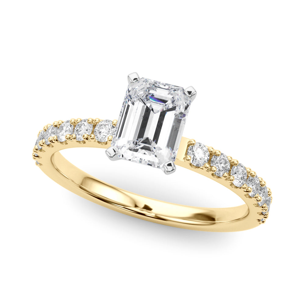 Sophisticated Remount Rng Round Diamond Engagement Ring — 9K/18K Gold & Platinum