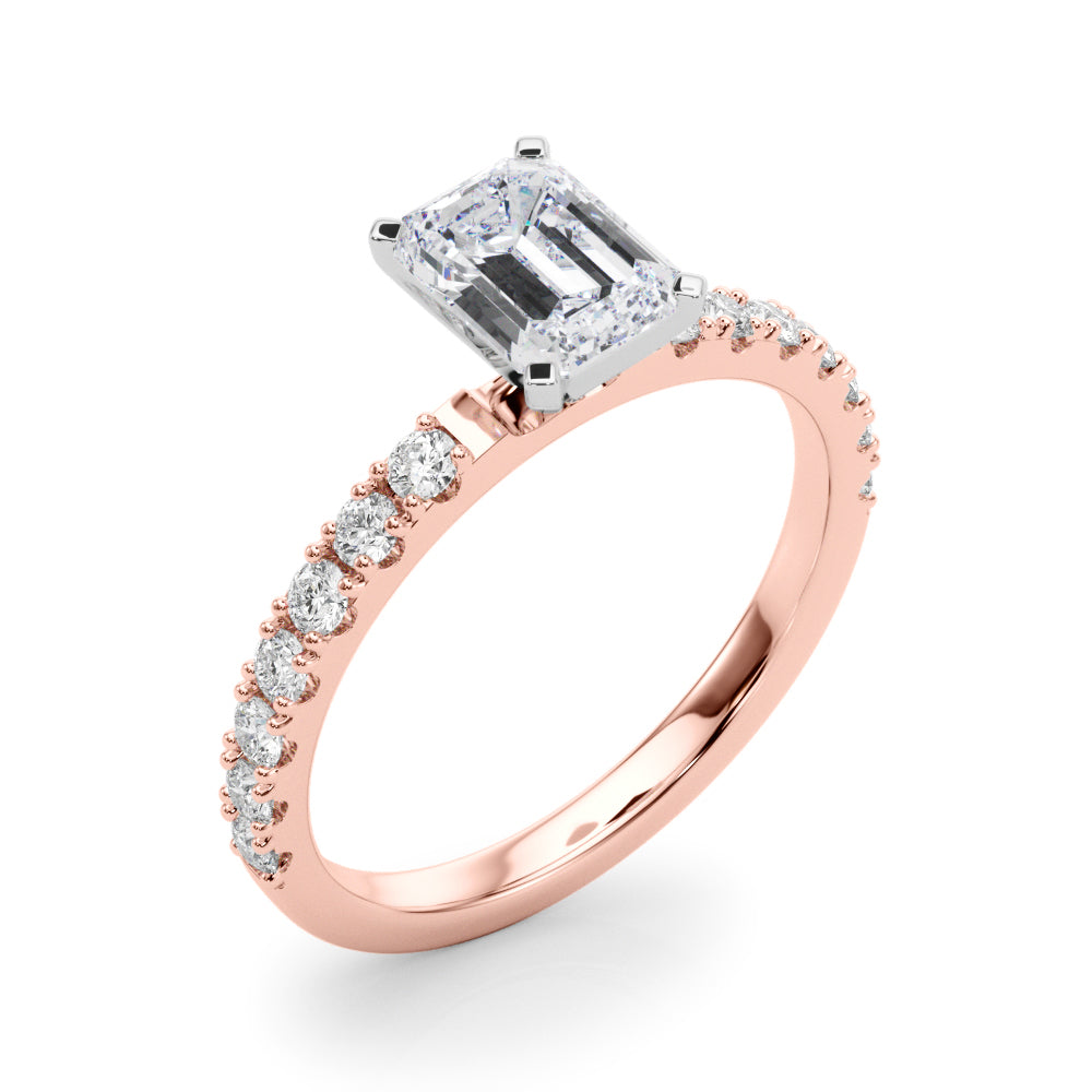 Sophisticated Remount Rng Round Diamond Engagement Ring — 9K/18K Gold & Platinum