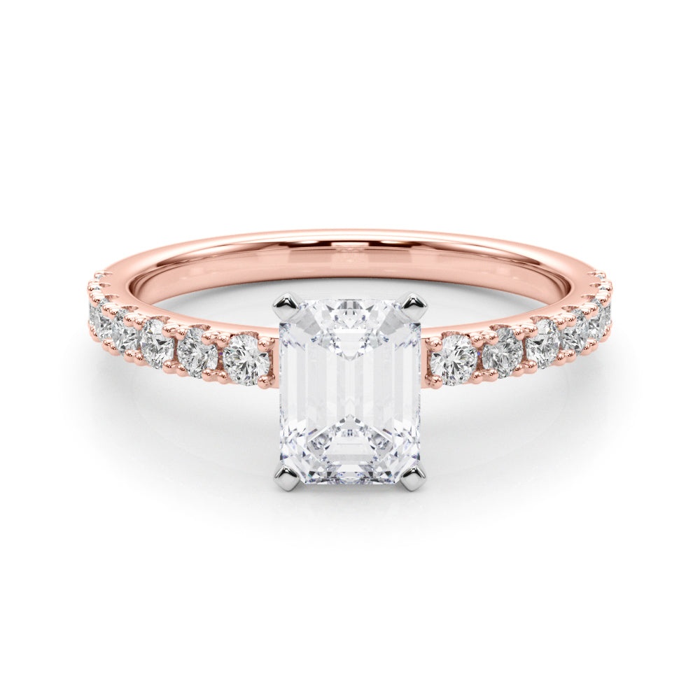 Sophisticated Remount Rng Round Diamond Engagement Ring — 9K/18K Gold & Platinum