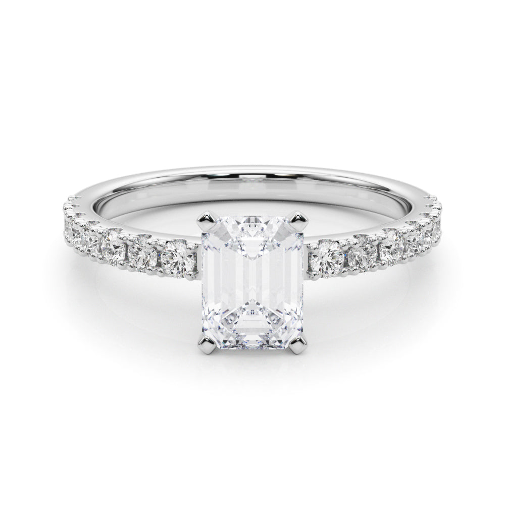 Sophisticated Remount Rng Round Diamond Engagement Ring — 9K/18K Gold & Platinum